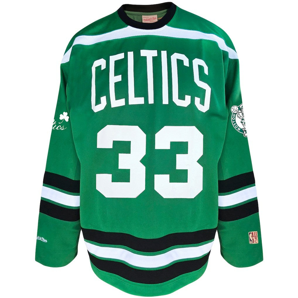 Larry Bird Boston Celtics Big & Tall NBA Hockey Jersey - Kelly Green online