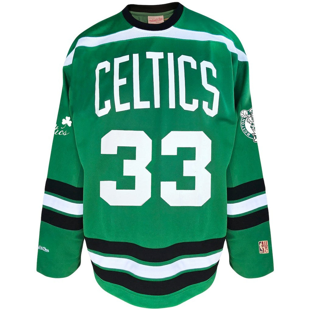 Larry Bird Boston Celtics Big & Tall NBA Hockey Jersey - Kelly Green online