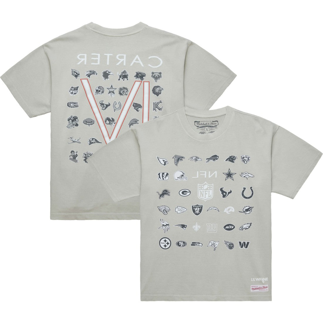 x NFL x Lil Wayne Carter VI T-Shirt - Gray outlet