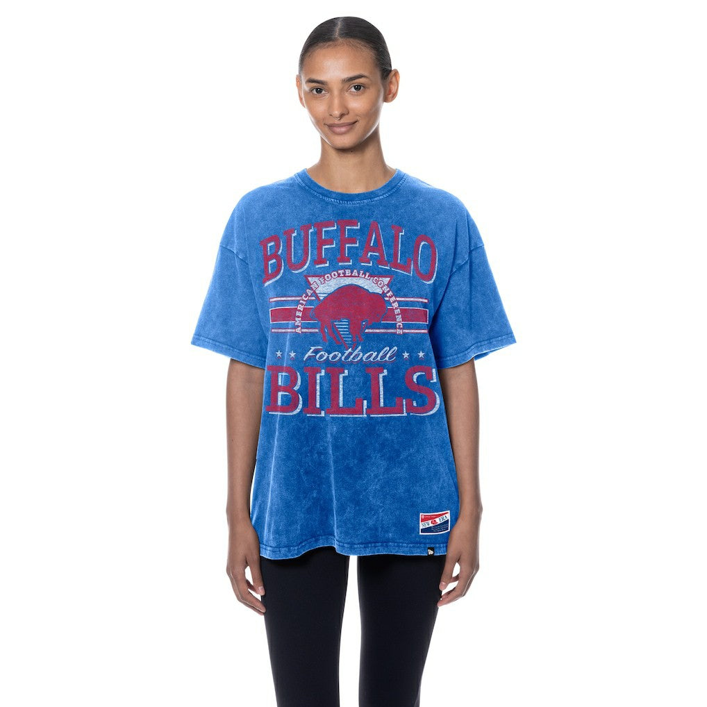 Buffalo Bills New Era Women's Throwback Oversized T-Shirt - Royal cheap