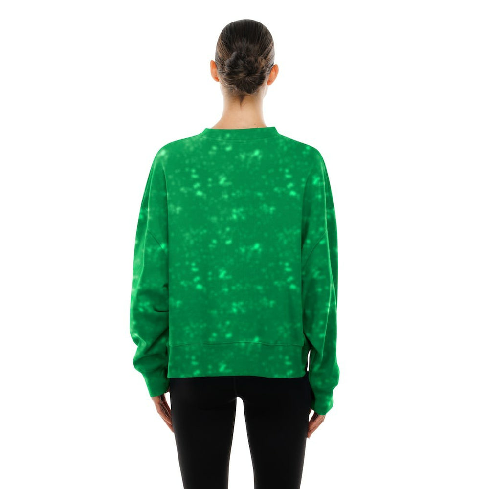 Philadelphia Eagles New Era Women's Throwback Oversized Boxy Sweatshirt - Kelly Green outlet