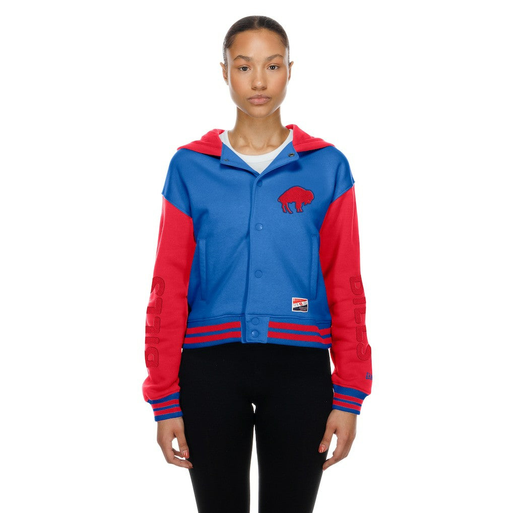 Buffalo Bills New Era Women's Throwback Full-Snap Hooded Jacket - Royal online