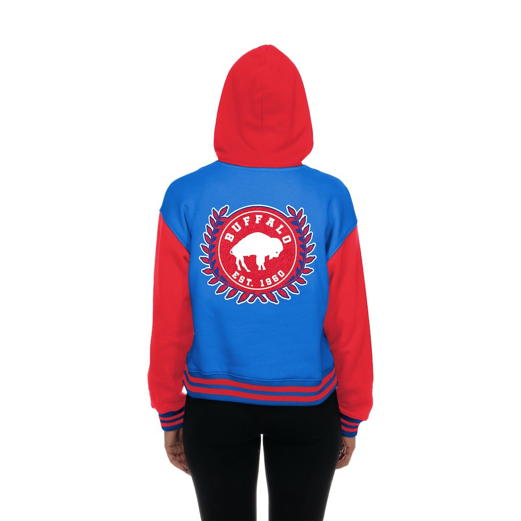 Buffalo Bills New Era Women's Throwback Full-Snap Hooded Jacket - Royal online
