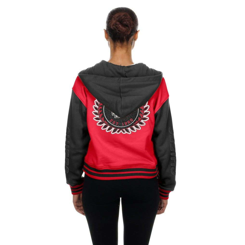 Kansas City Chiefs New Era Women's Throwback Full-Snap Hooded Jacket - Red online