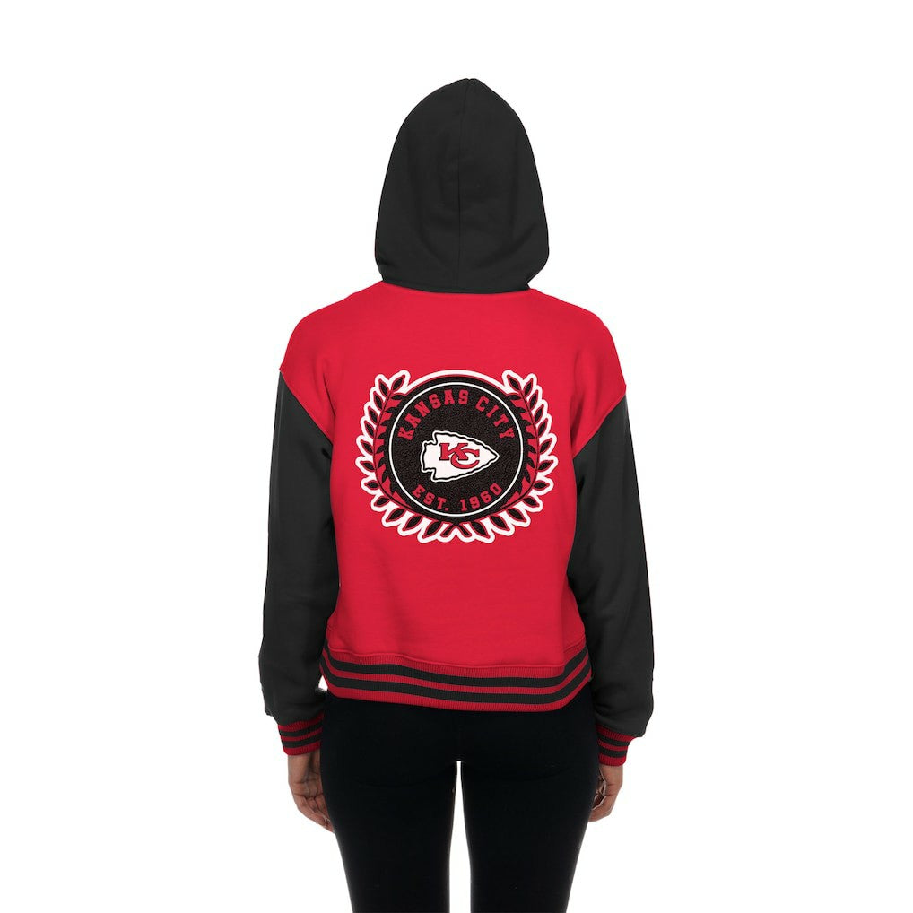 Kansas City Chiefs New Era Women's Throwback Full-Snap Hooded Jacket - Red online