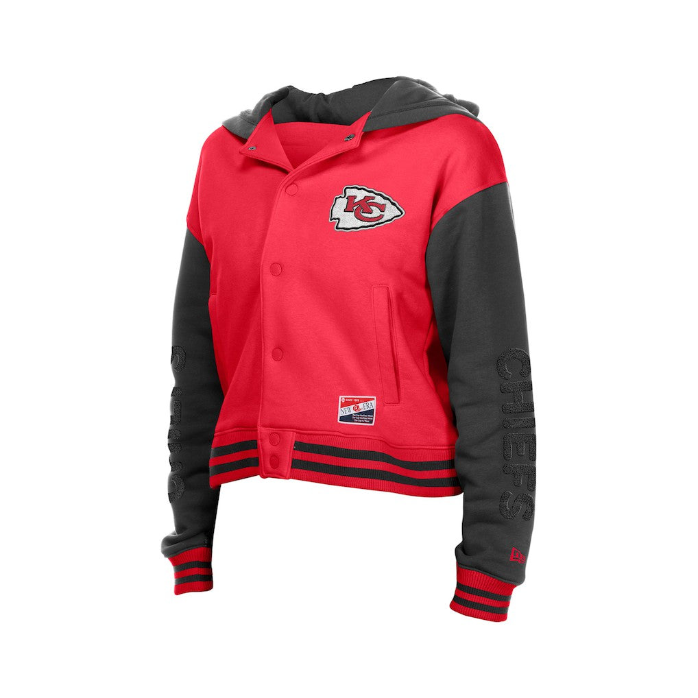 Kansas City Chiefs New Era Women's Throwback Full-Snap Hooded Jacket - Red online