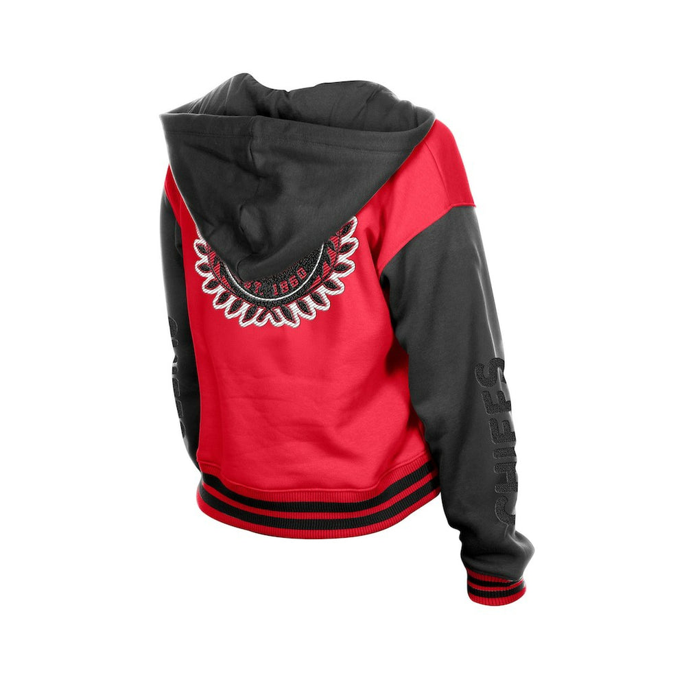 Kansas City Chiefs New Era Women's Throwback Full-Snap Hooded Jacket - Red online