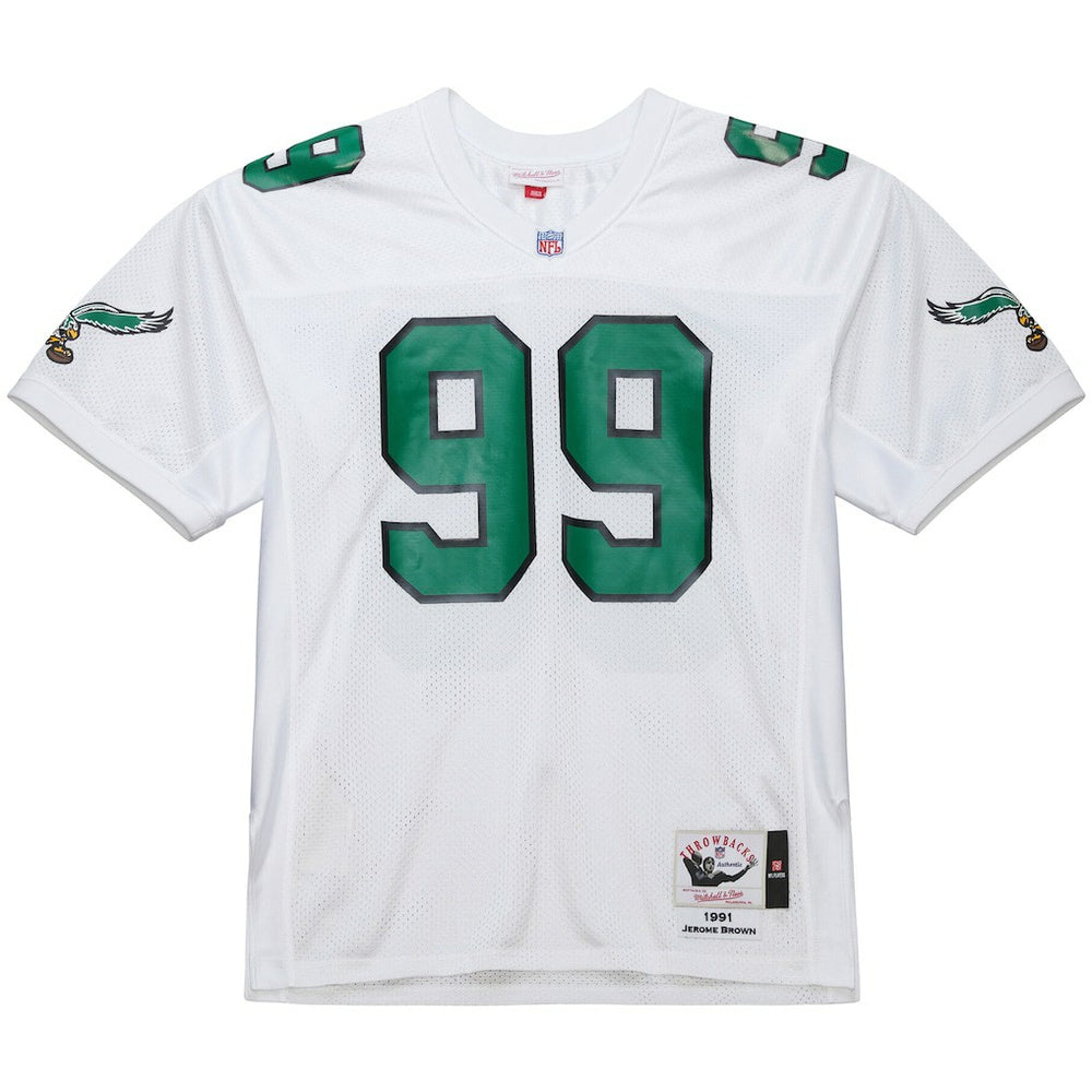 Jerome Brown Philadelphia Eagles 1991 Authentic Throwback Retired Player Jersey - White on sale