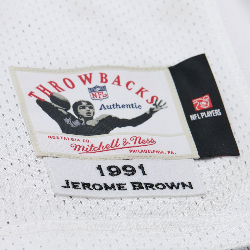 Jerome Brown Philadelphia Eagles 1991 Authentic Throwback Retired Player Jersey - White on sale
