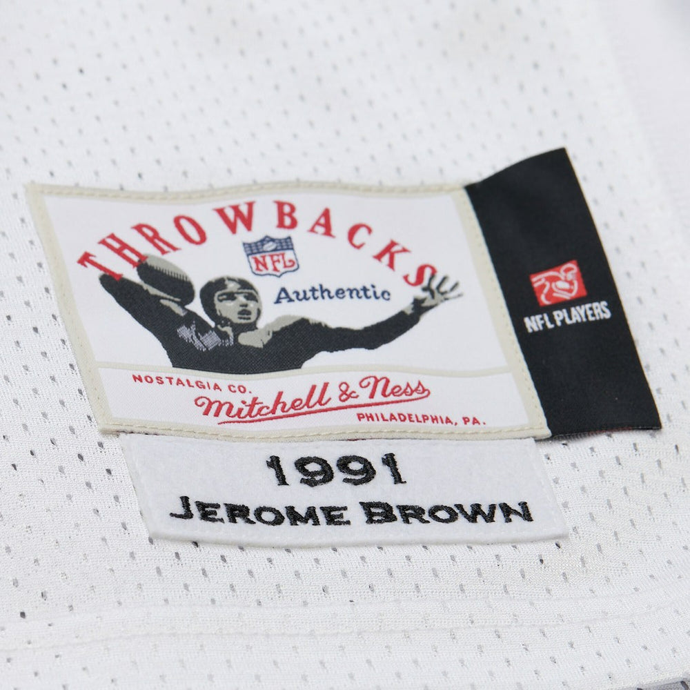 Jerome Brown Philadelphia Eagles 1991 Authentic Throwback Retired Player Jersey - White on sale