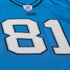 Calvin Johnson Detroit Lions 2007 Authentic Throwback Retired Player Jersey - Blue outlet