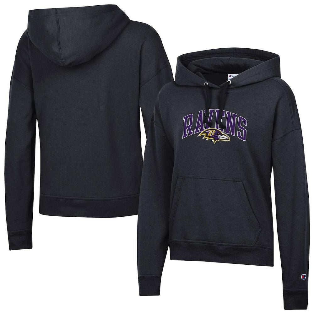 Baltimore Ravens Champion Women's Powerblend Hoodie - Black sale