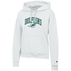 Miami Dolphins Champion Women's Powerblend Hoodie - White on sale