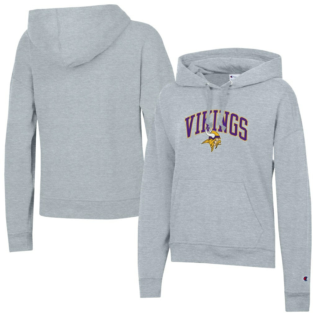 Minnesota Vikings Champion Women's Powerblend Hoodie - Heather Gray discount