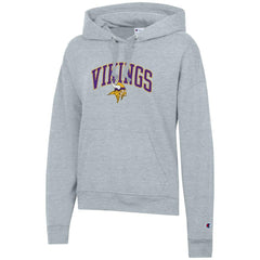 Minnesota Vikings Champion Women's Powerblend Hoodie - Heather Gray discount