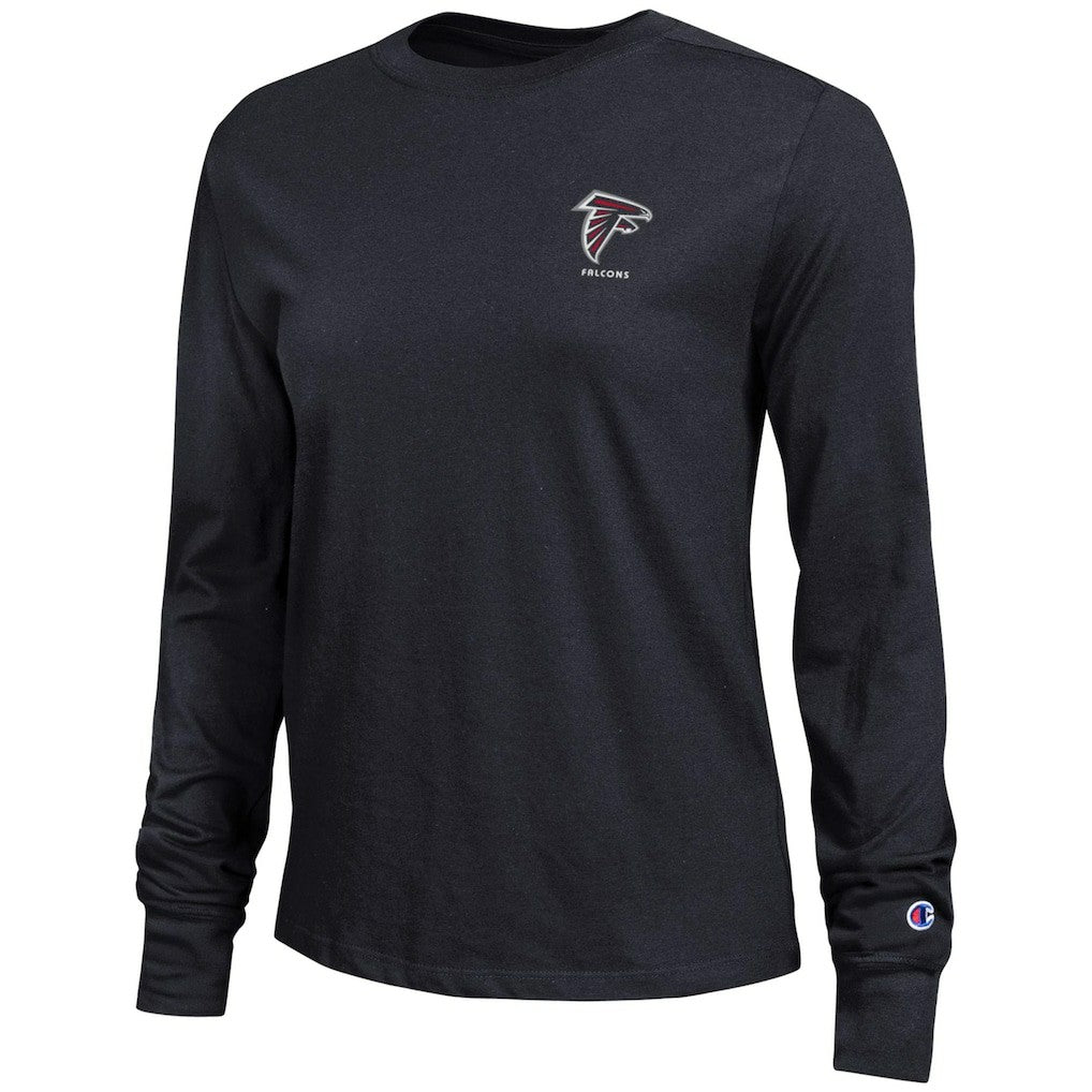Atlanta Falcons Champion Women's Core Long-Sleeve T-Shirt - Black for sale