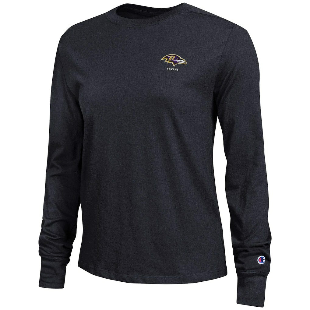 Baltimore Ravens Champion Women's Core Long-Sleeve T-Shirt - Black for sale