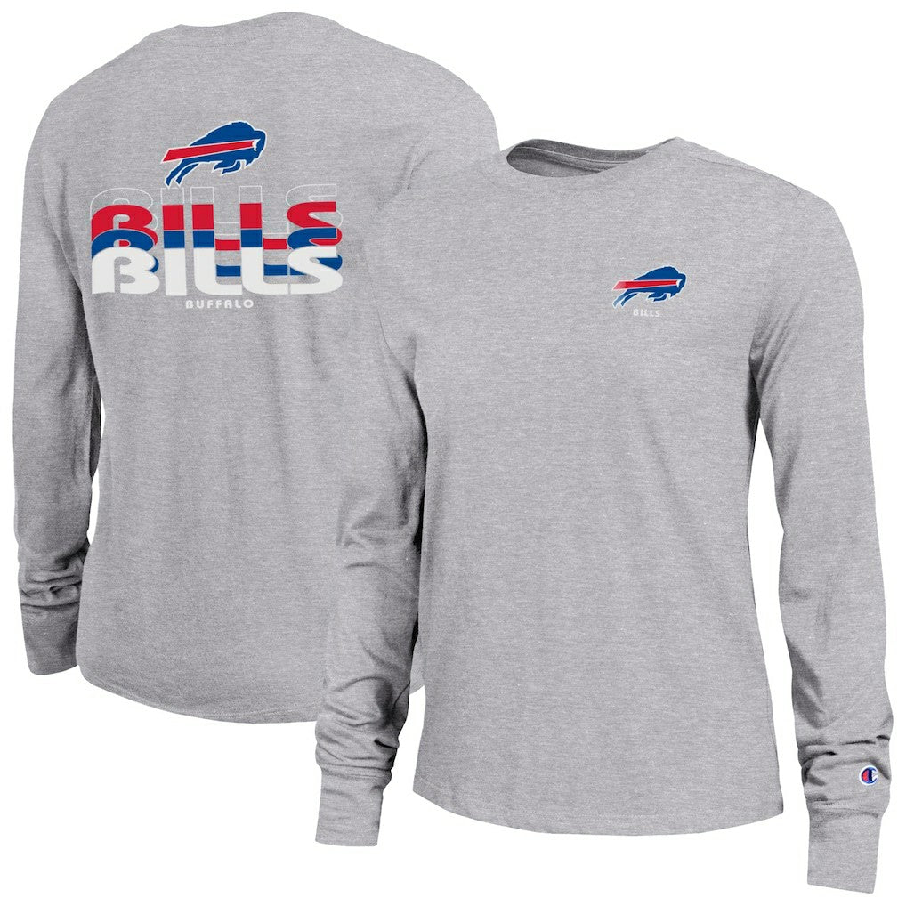 Buffalo Bills Champion Women's Core Long-Sleeve T-Shirt - Heather Gray sale