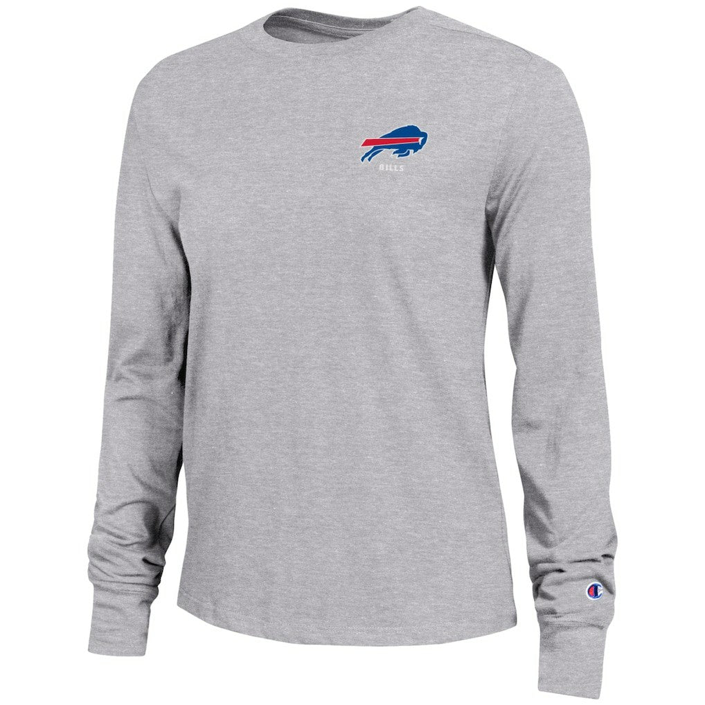 Buffalo Bills Champion Women's Core Long-Sleeve T-Shirt - Heather Gray sale