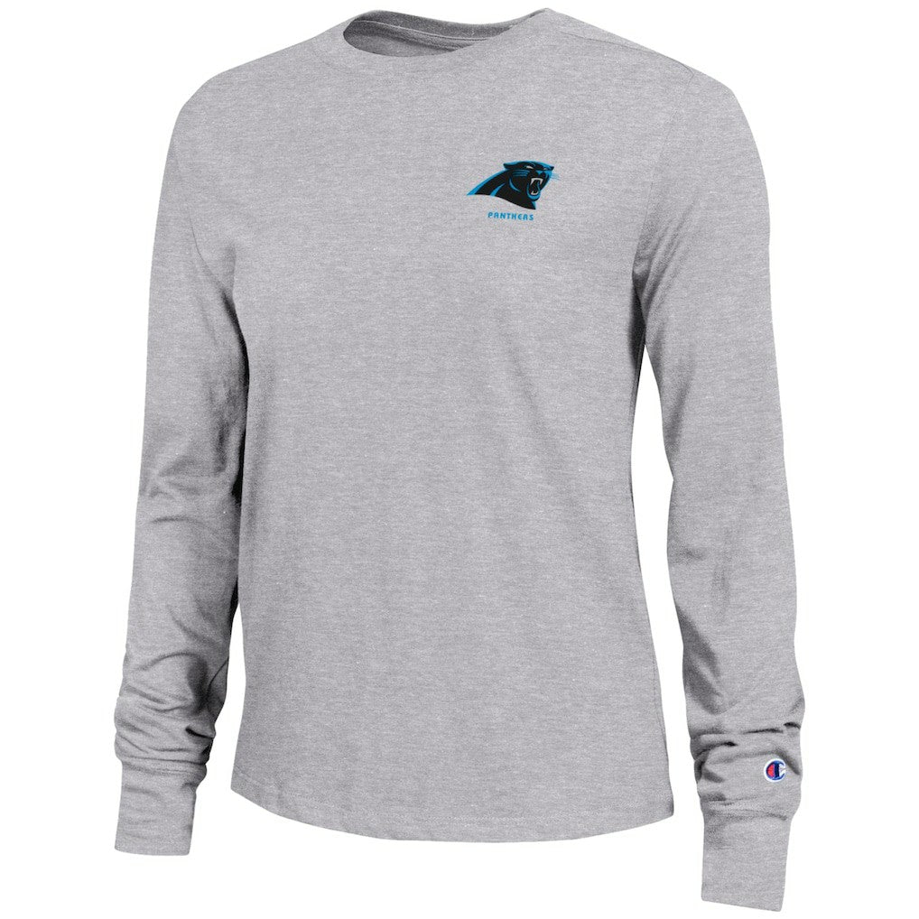 Carolina Panthers Champion Women's Core Long-Sleeve T-Shirt - Heather Gray cheap