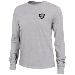 Las Vegas Raiders Champion Women's Core Long-Sleeve T-Shirt - Heather Gray sale