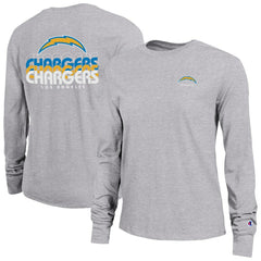 Los Angeles Chargers Champion Women's Core Long-Sleeve T-Shirt - Heather Gray on sale