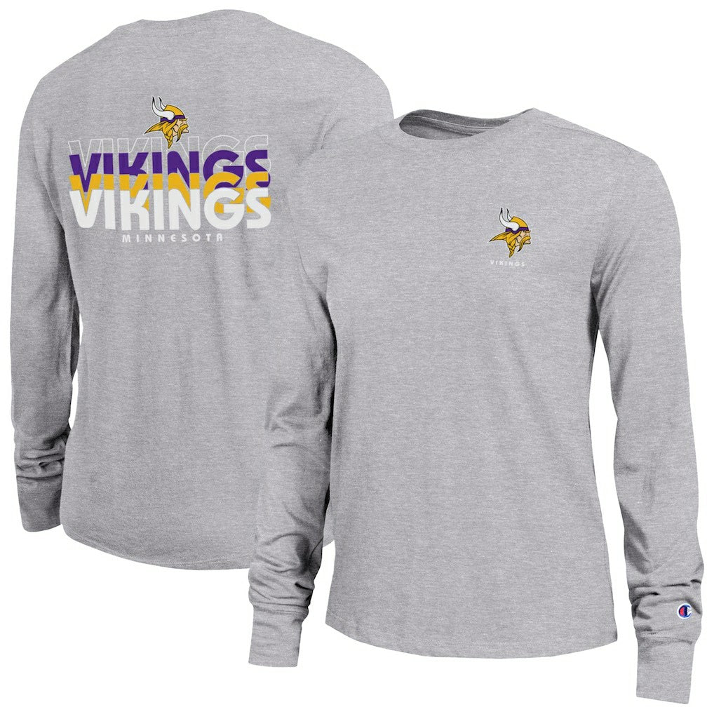 Minnesota Vikings Champion Women's Core Long-Sleeve T-Shirt - Heather Gray online