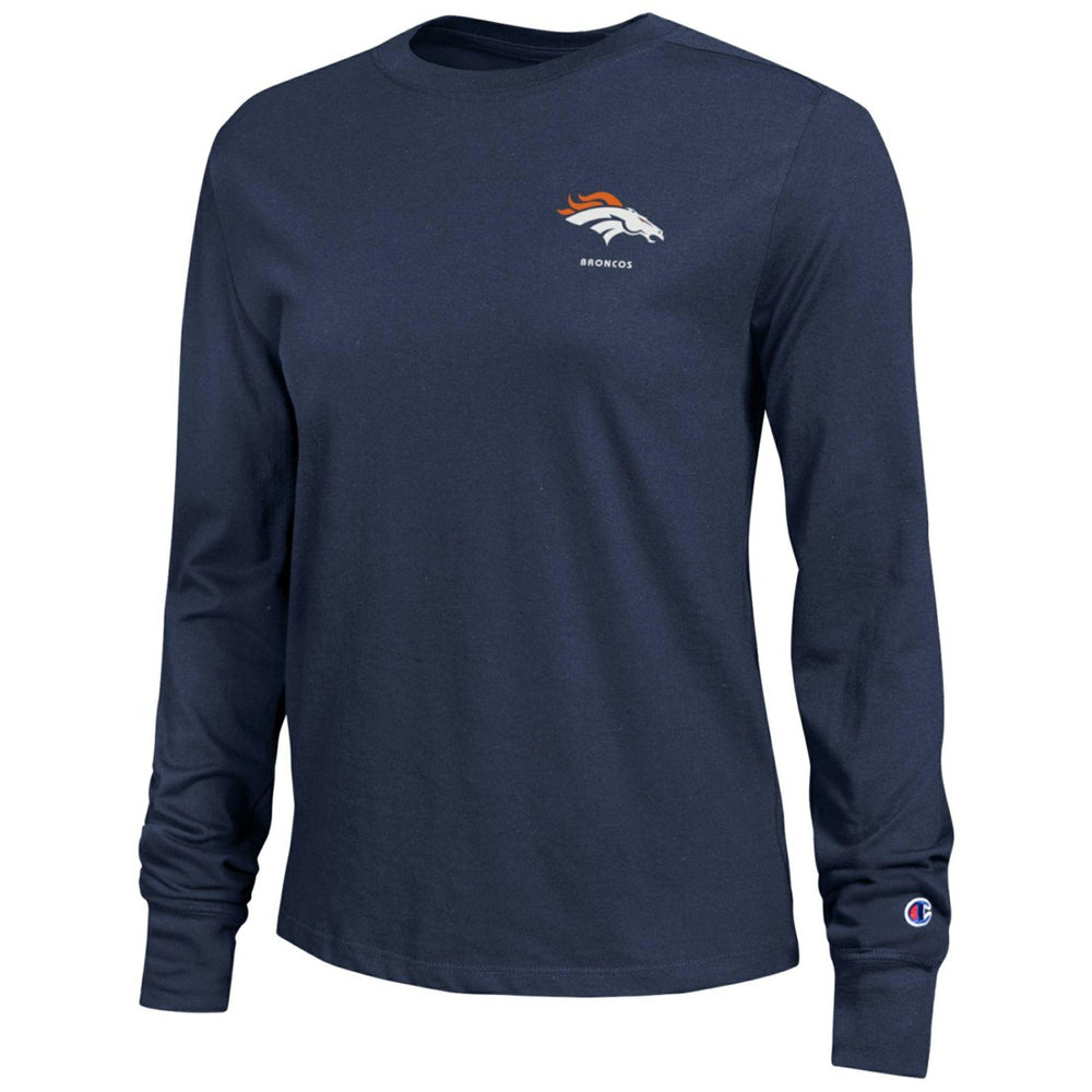 Denver Broncos Champion Women's Core Long-Sleeve T-Shirt - Navy discount