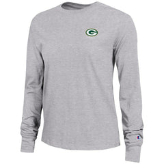 Green Bay Packers Champion Women's Core Long-Sleeve T-Shirt - Heather Gray for sale