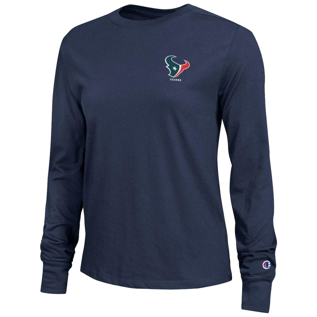 Houston Texans Champion Women's Core Long-Sleeve T-Shirt - Navy cheap