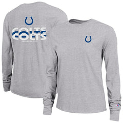 Indianapolis Colts Champion Women's Core Long-Sleeve T-Shirt - Heather Gray on sale