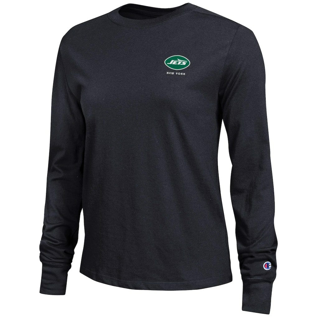 New York Jets Champion Women's Core Long-Sleeve T-Shirt - Black discount