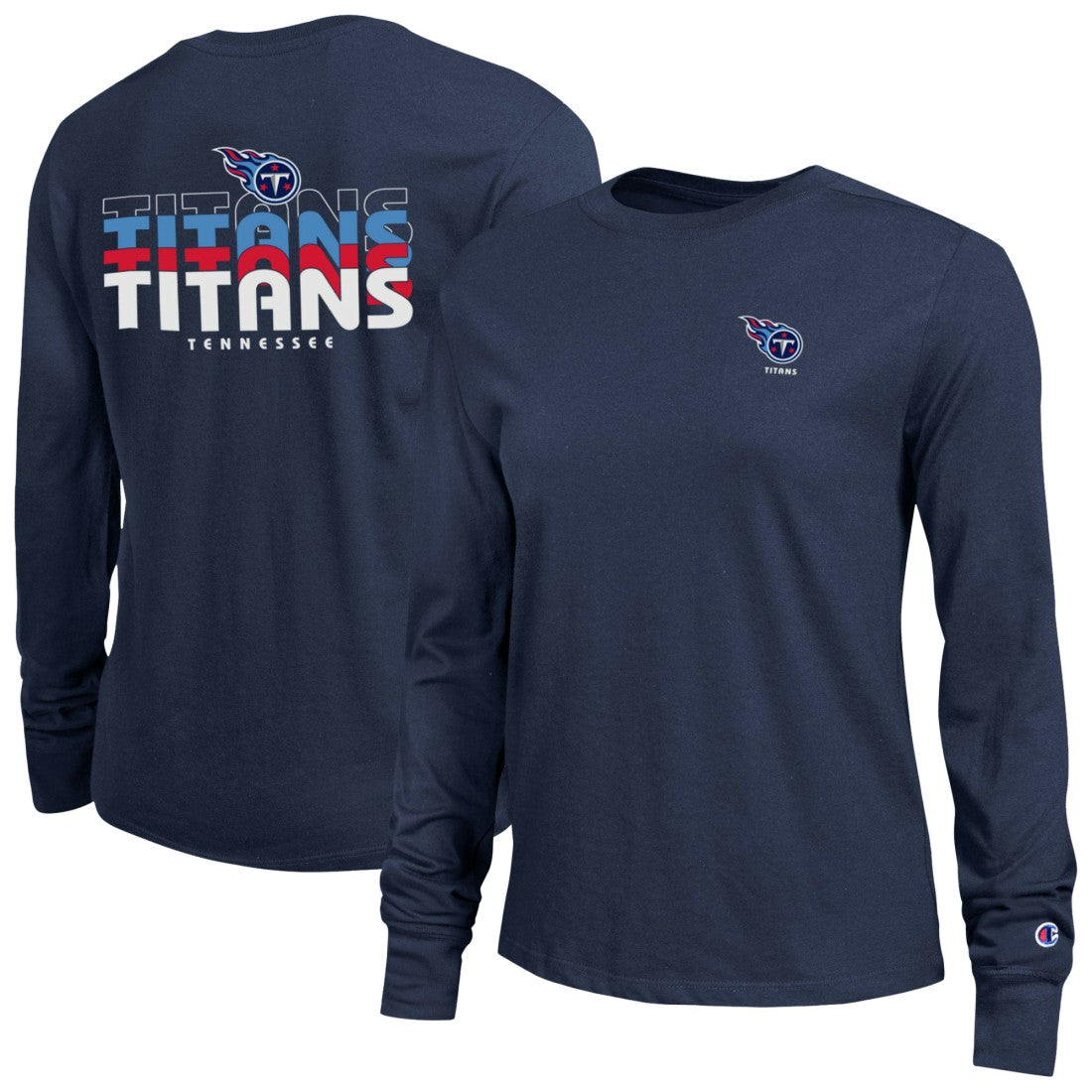 Tennessee Titans Champion Women's Core Long-Sleeve T-Shirt - Navy on sale