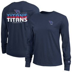 Tennessee Titans Champion Women's Core Long-Sleeve T-Shirt - Navy on sale