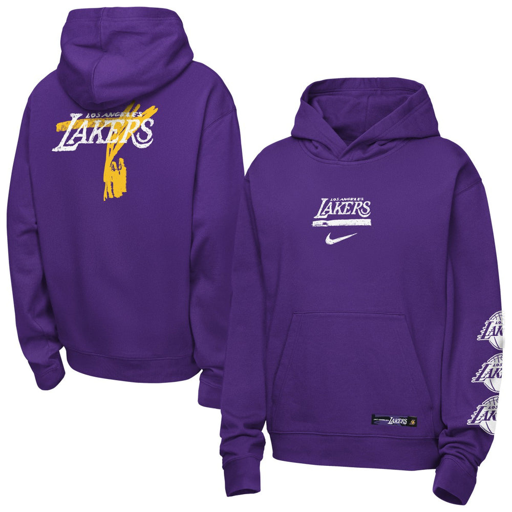 Los Angeles Lakers Youth Courtside Club Premiere Hoodie - Purple cheap