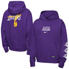 Los Angeles Lakers Youth Courtside Club Premiere Hoodie - Purple cheap