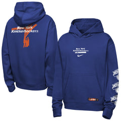 New York Knicks Youth Courtside Club Premiere Hoodie - Blue shop