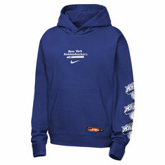 New York Knicks Youth Courtside Club Premiere Hoodie - Blue shop