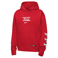 Chicago Bulls Youth Courtside Club Premiere Hoodie - Red sale
