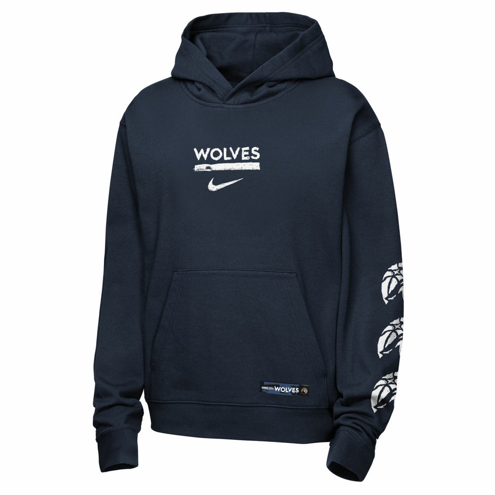 Minnesota Timberwolves Youth Courtside Club Premiere Hoodie - Navy cheap