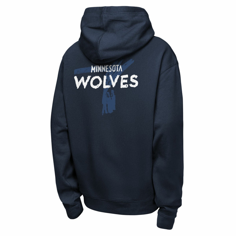 Minnesota Timberwolves Youth Courtside Club Premiere Hoodie - Navy cheap