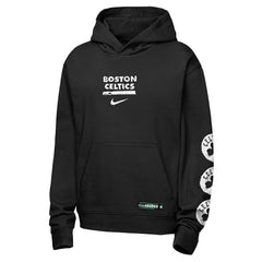 Boston Celtics Youth Courtside Club Premiere Hoodie - Black sale