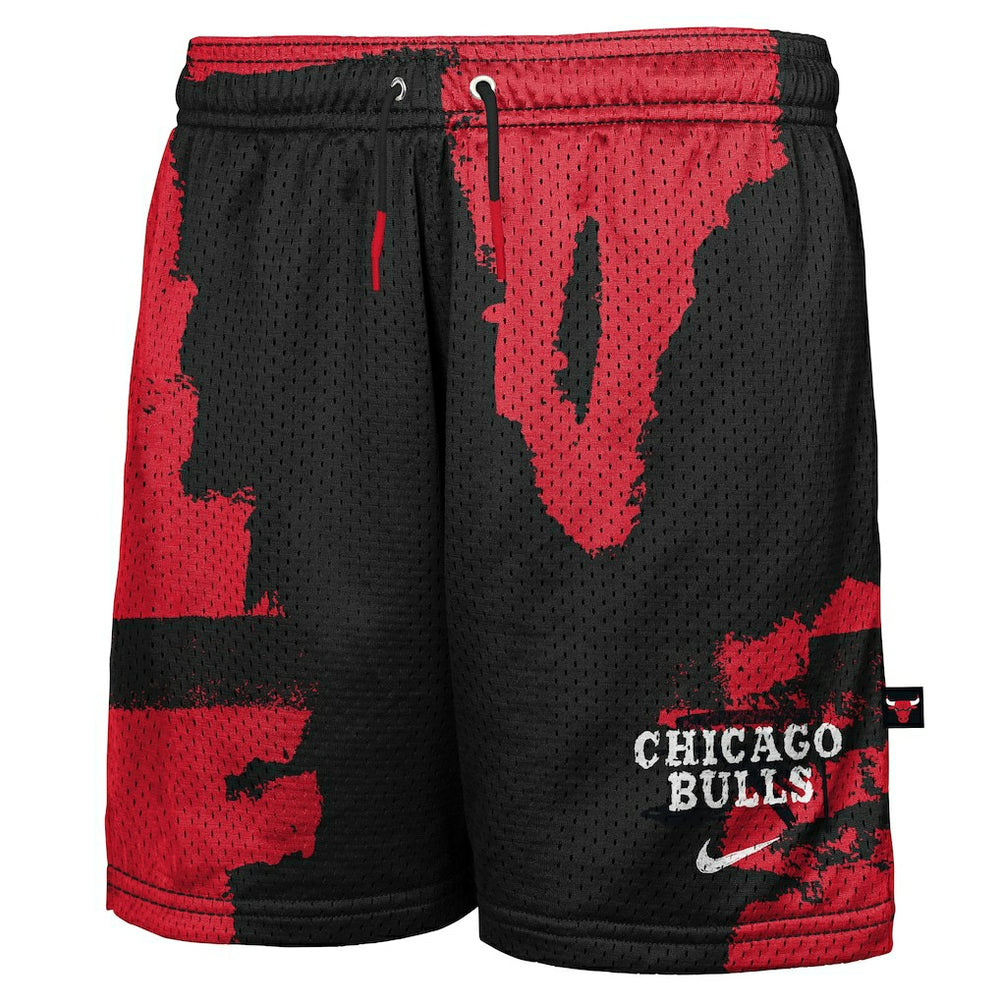 Chicago Bulls Youth Courtside Pro Shot Dri-FIT Mesh Practice Shorts - Black/Red shop