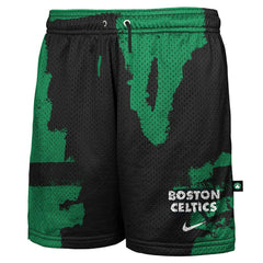Boston Celtics Youth Courtside Pro Shot Dri-FIT Mesh Practice Shorts - Black/Kelly Green outlet