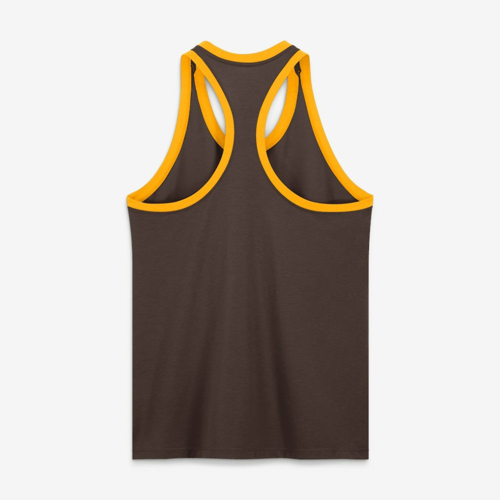 San Diego Padres Women's Tri-Blend Dri-FIT Racerback Tank Top Brown