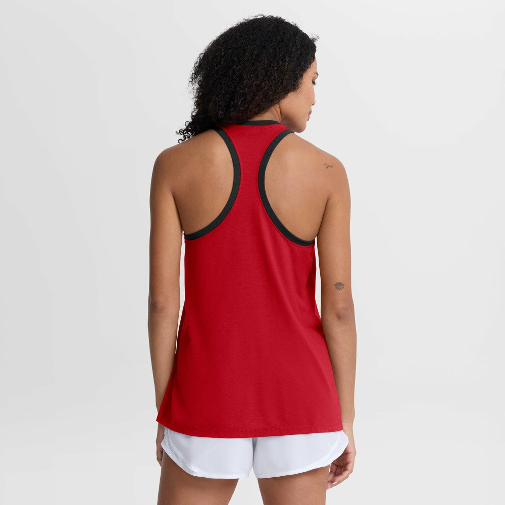 Cincinnati Reds Women's Tri-Blend Dri-FIT Racerback Tank Top Red