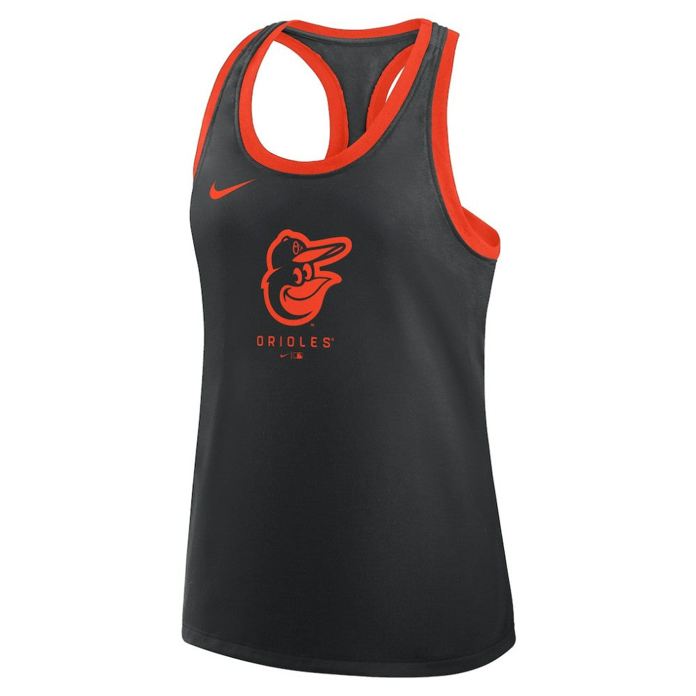 Baltimore Orioles Women's Tri-Blend Dri-FIT Racerback Tank Top Black