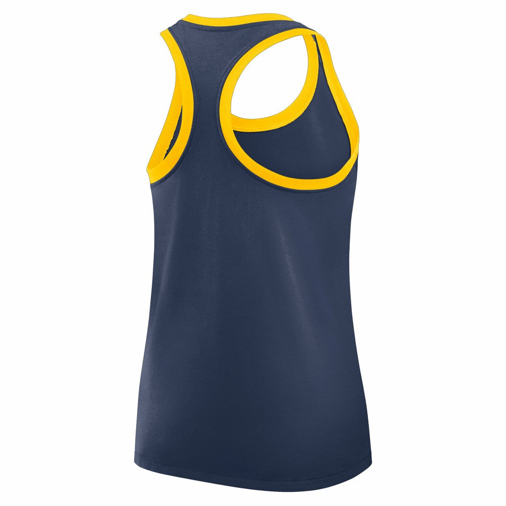 Milwaukee Brewers Women's Tri-Blend Dri-FIT Racerback Tank Top Navy