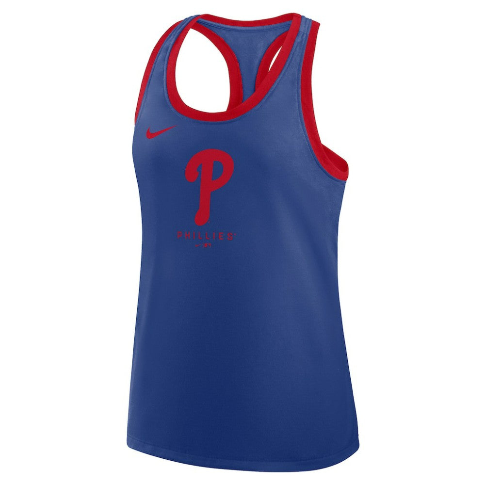 Philadelphia Phillies Women's Tri-Blend Dri-FIT Racerback Tank Top Royal