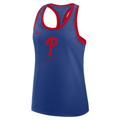 Philadelphia Phillies Women's Tri-Blend Dri-FIT Racerback Tank Top Royal